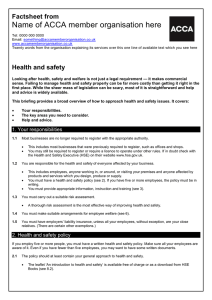 BHP guide to... Health and safety 