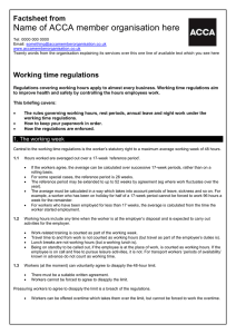 BHP guide to... Working time regulations