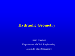 Hydraulic Geometry