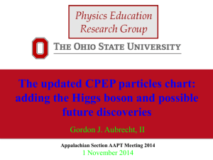 The updated CPEP particles chart: adding the Higgs boson and possible future discoveries