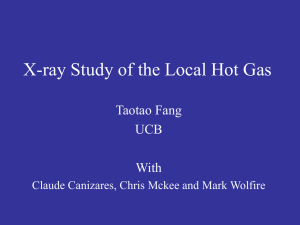 X-ray Study of the Local Hot Gas Taotao Fang UCB With