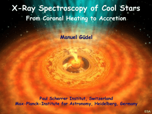 X-Ray Spectroscopy of Cool Stars From Coronal Heating to Accretion Manuel Güdel