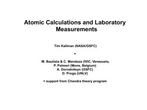 Atomic Calculations and Laboratory Measurements