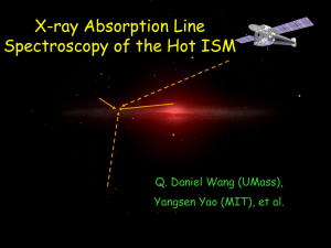 X-ray Absorption Line Spectroscopy of the Hot ISM Q. Daniel Wang (UMass),