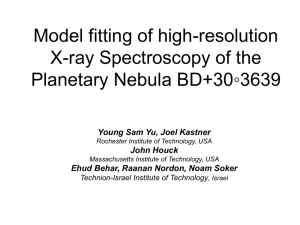 Model fitting of high-resolution X-ray Spectroscopy of the ◦3639 Planetary Nebula BD+30