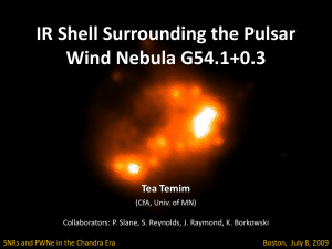 Infrared Observations of the Shell Surrounding the Pulsar Wind Nebula G54.1+0.3