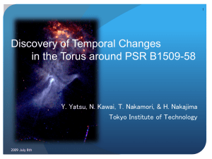 Discovery of Temporal Changes in the Torus around PSR B1509-58