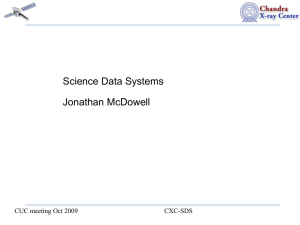 Science Data Systems Jonathan McDowell