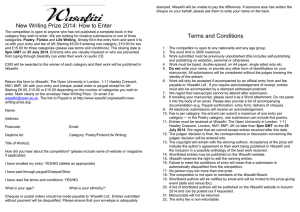 NWP 2014 entry form
