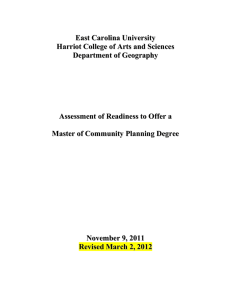 Assessment of Readiness to Offer a New Degree Program