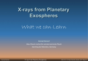 "X-rays from Planetary Exospheres"