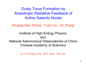 "The Chandra view of the formation of dusty torus in AGN"