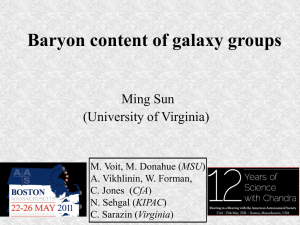 "The Baryon Content of Galaxy Groups"