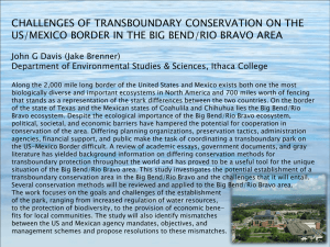 Download CHALLENGES OF TRANSBOUNDARY CONSERVATION ON THE US/MEXICO BORDER IN THE BIG BEND/RIO BRAVO AREA