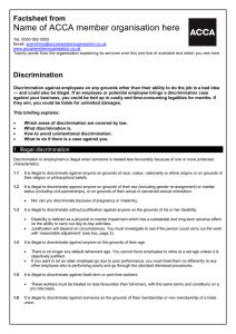 BHP guide to... Discrimination 