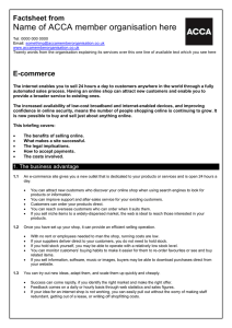 ACCA guide to... e-commerce