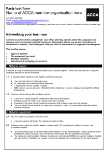 ACCA guide to... networking your business