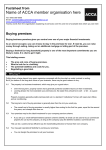 ACCA guide to... Buying premises