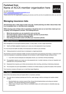 ACCA guide to... managing insurance risks