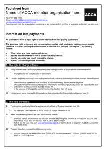 ACCA guide to... interest on late payments