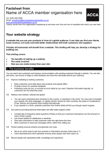 ACCA guide to... your website strategy