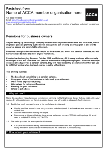 BHP guide to... Pensions for business owners