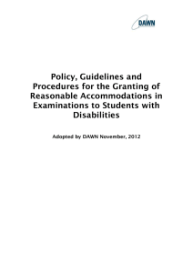 DAWN-Exams-Policy-2012 FINAL.doc