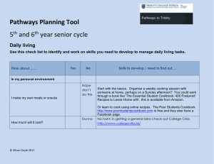Pathways Planning Tool  5 and 6