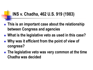 INS v. Chadha, 462 U.S. 919 (1983)