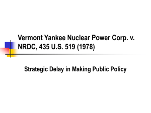 Vermont Yankee Nuclear Power Corp. v. NRDC, 435 U.S. 519 (1978)