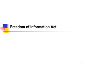 Freedom of Information Act 1