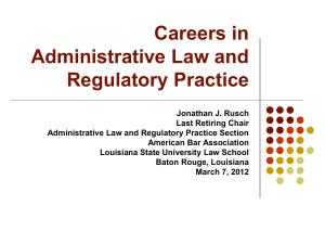 Careers in adlaw