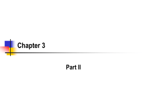 Chapter 3 Part II