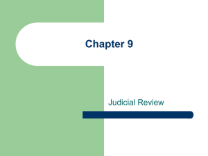 Chapter 9 Judicial Review