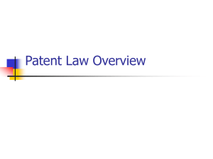 Patent Law Overview