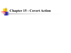 Chapter 15 - Covert Action