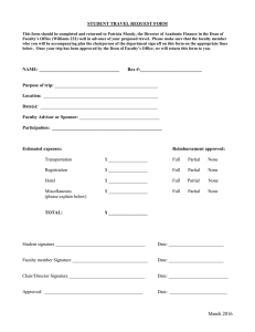 STUDENT TRAVEL REQUEST FORM