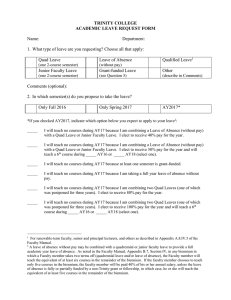 Academic Leave Request Form