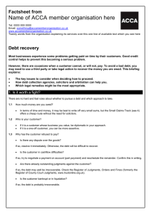 ACCA guide to... debt recovery