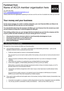 ACCA guide to... Your money and your business