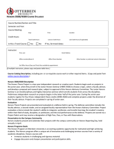 Syllabus Template for HNRS 3500-4500 Courses