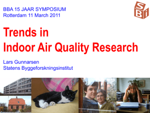 Trends in indoor air quality research BBA