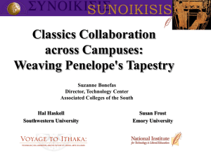 Classics Collaboration across Campuses: Weaving Penelope's Tapestry