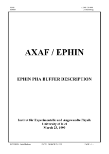 EPHIN PHA Buffer Description