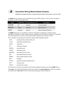 Association Mining (Market Basket Analysis)
