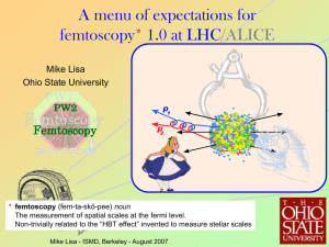 A menu of expectations for femtoscopy 1.0 at LHC *