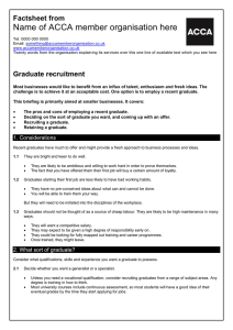 ATOM guide to... graduate recruitment