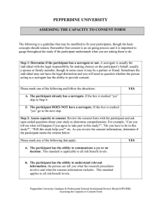 Accessing Capacity to Consent Form