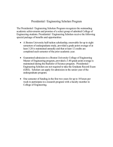 Presidential / Engineering Scholars Program