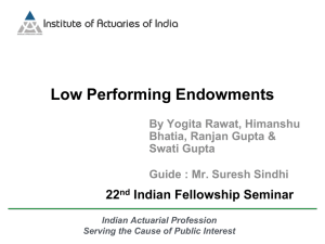 Low Performing Endowments